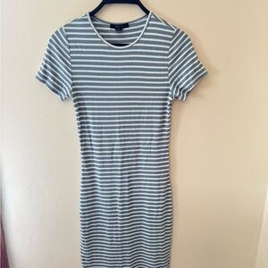Forever 21 Blue and White Striped Mini Dress